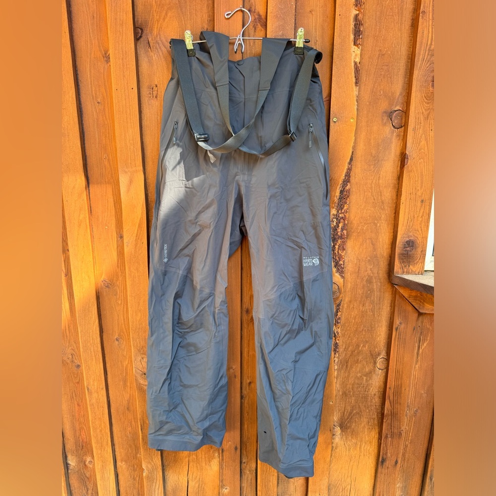 Mountain Hardwear High Exposure Goretex C-knit Bibs Ski Pants Size Large